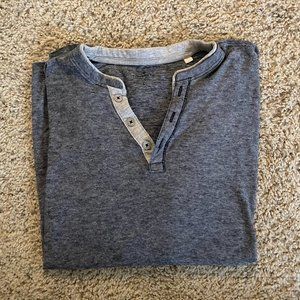Tom Tailor gray T-shirt with buttons